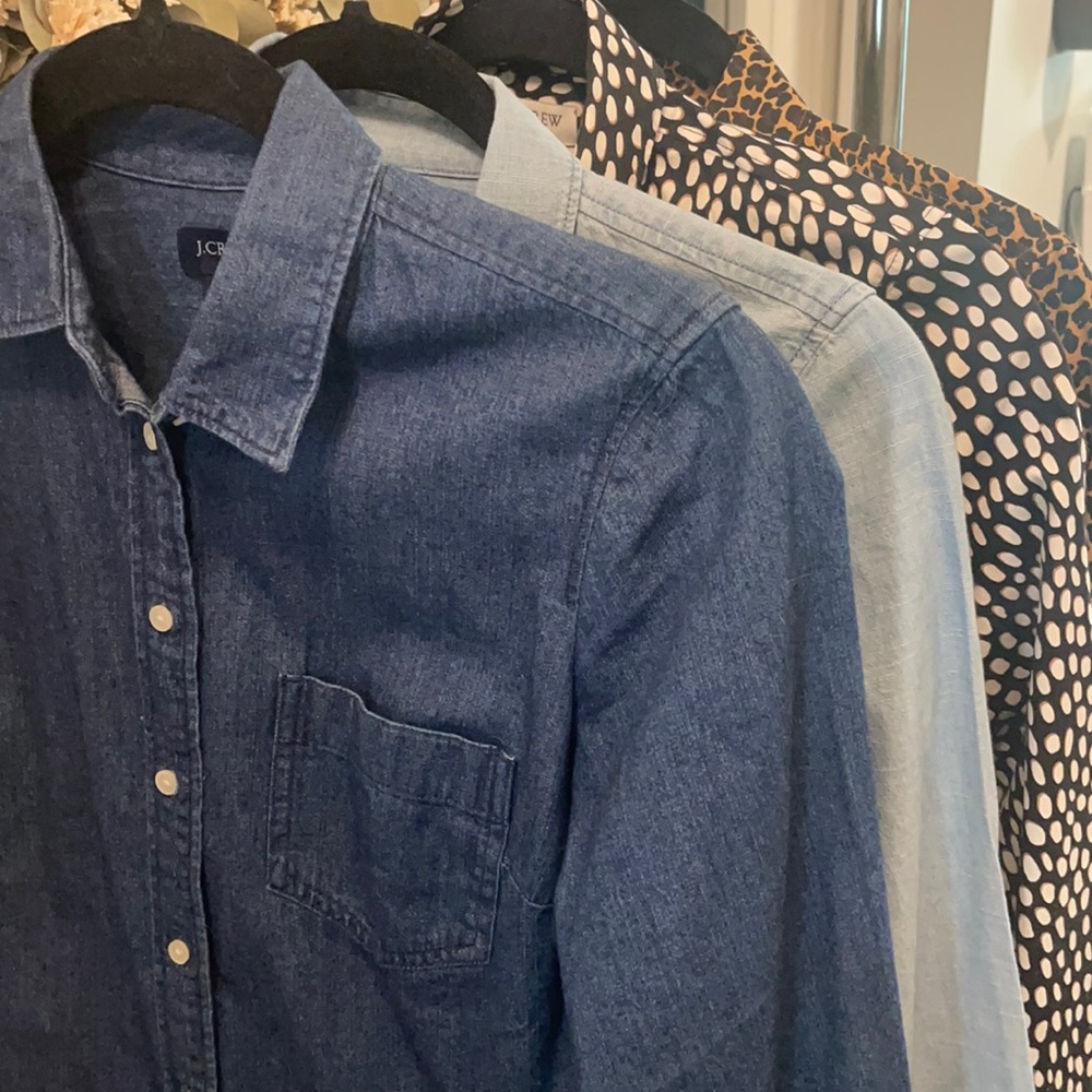 4 J.Crew XXS button ups